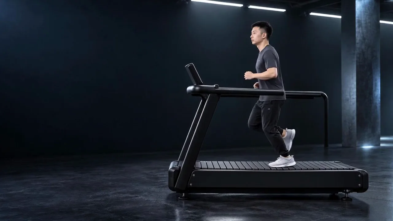 AI treadmill-running concept followed by two ST130F motor product configurations